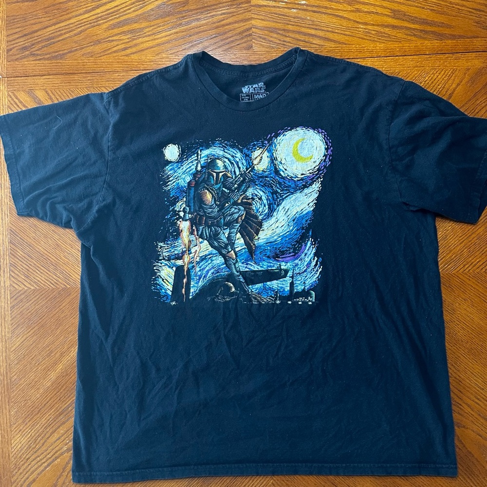 Boba Fett Starry Night Graphic T-Shirt